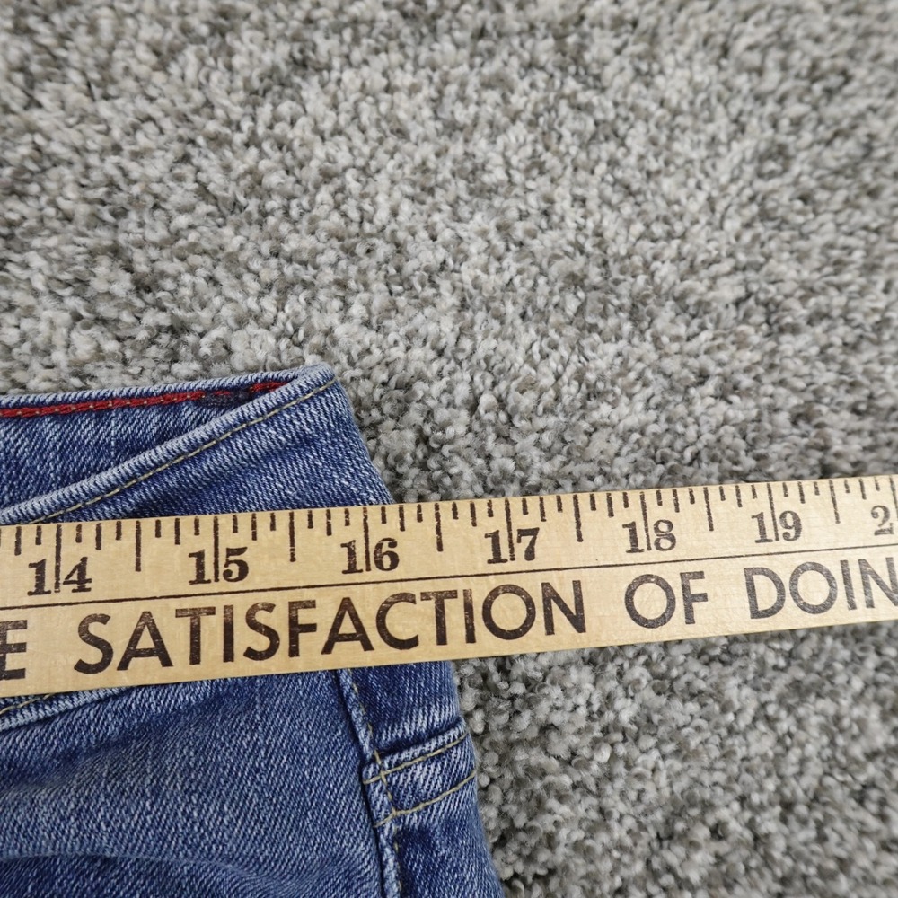 Tommy Hilfiger Jeans Womens 10 Dark Blue Denim Pants Flare Boot Stretch Fade Y2K - Picture 5 of 14